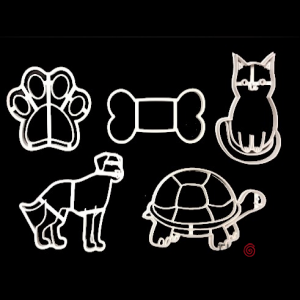 CORTANTE ANIMALES SET X 5 DE PLASTICO X 1